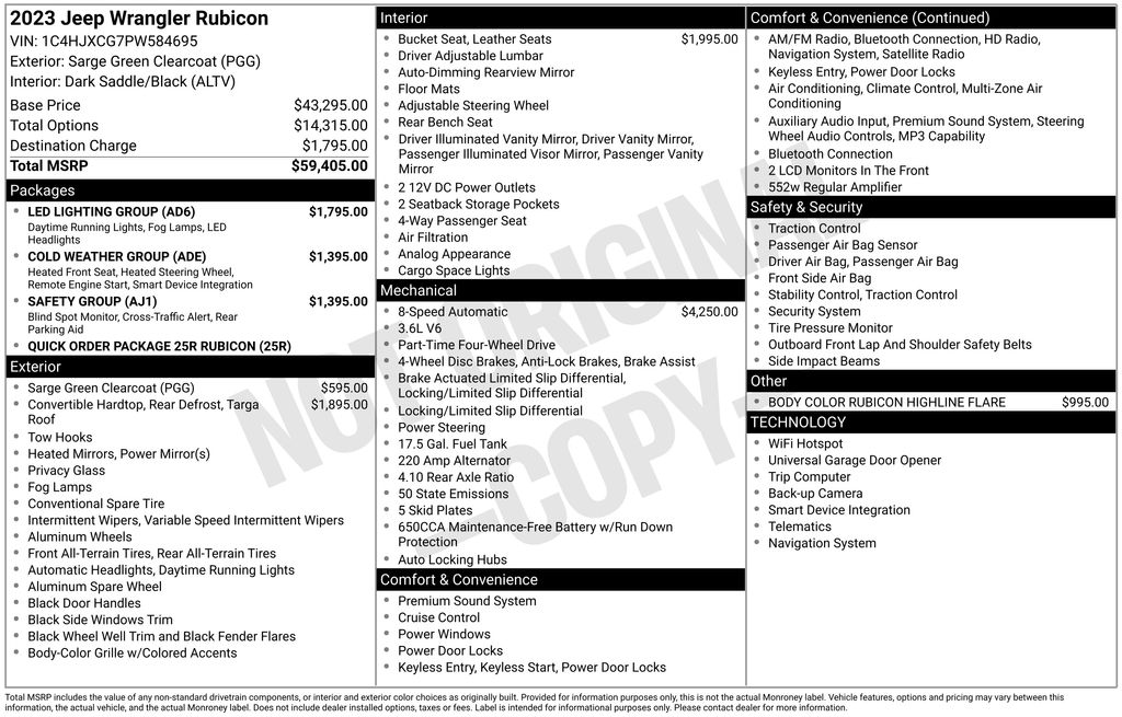jeep wrangler 2-door 2023 1C4HJXCG7PW584695 image